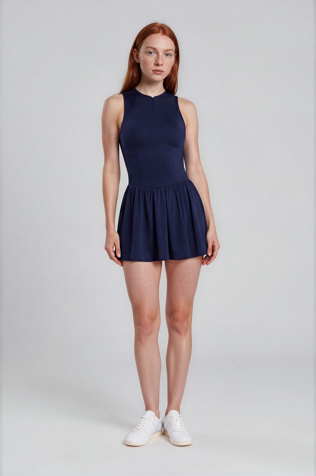 Aerona Court Dress Ink Front View
