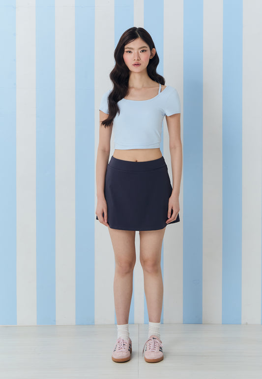 Aerona Padel Skirt Ink Front view