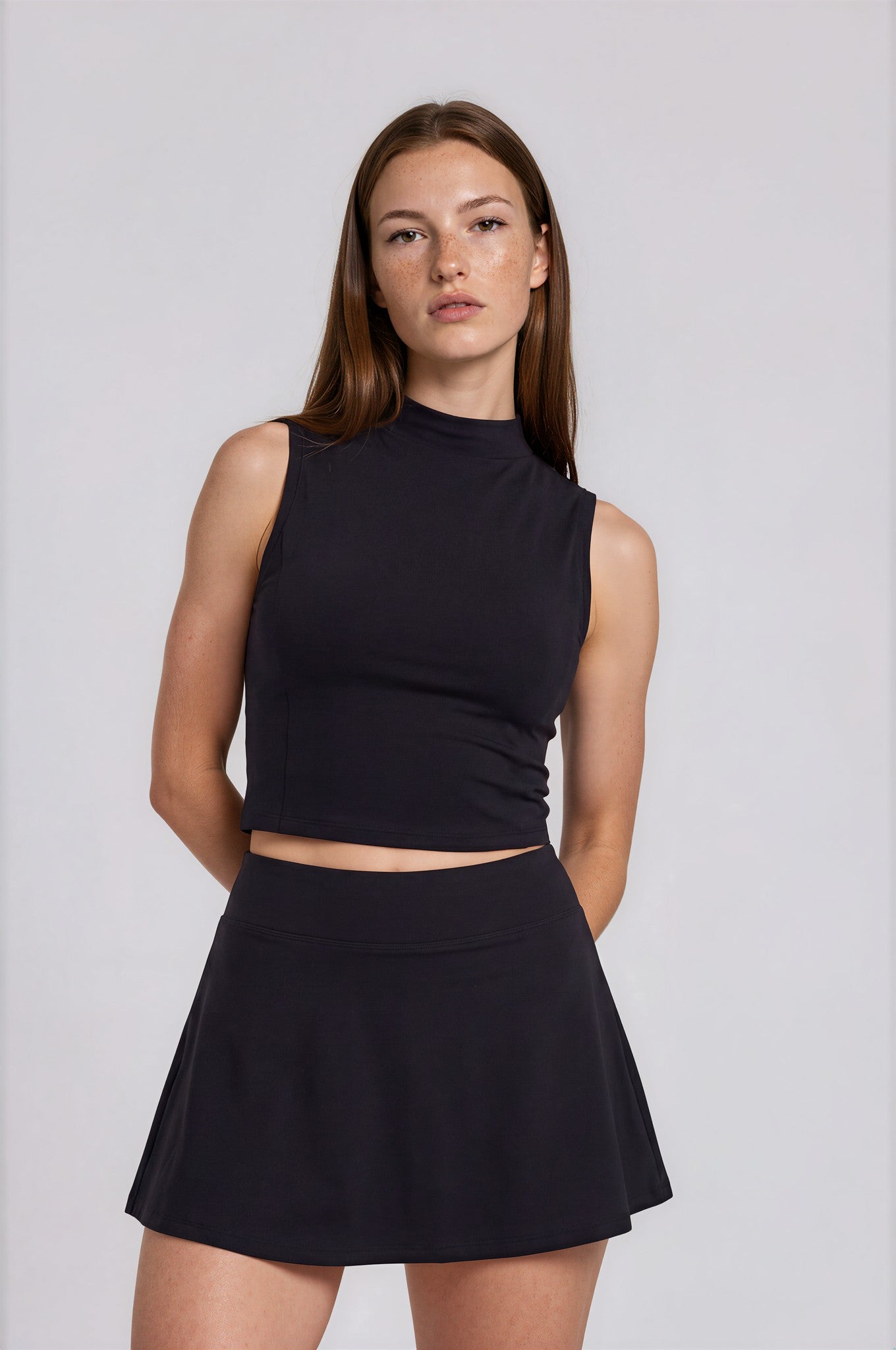 Aerona Padel Skirt Midnight Front detail